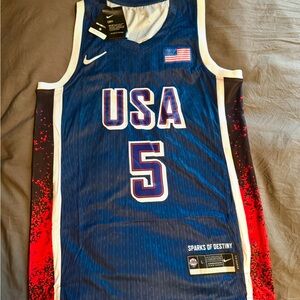 Team USA Anthony Edwards Jersey